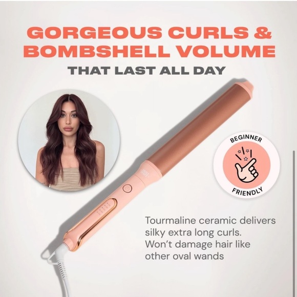 Insert Name Here Extra Long Oval Curling Wand XL Curls INH 1.5” 38mm - Picture 5 of 6